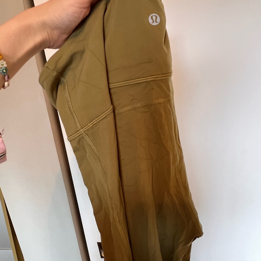 Lululemon green flare leggings